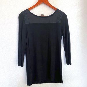 Black knit shirt